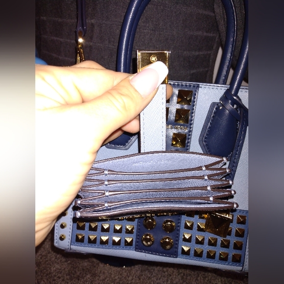 Michael Kors Studded Mercer Bag AND Wallet Set - Picture 2 of 9